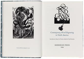 (BARBARIAN PRESS.) Ainslie, Patricia and Ritscher, Paul. Endgrain: Contemporary Wood Engraving in North America.